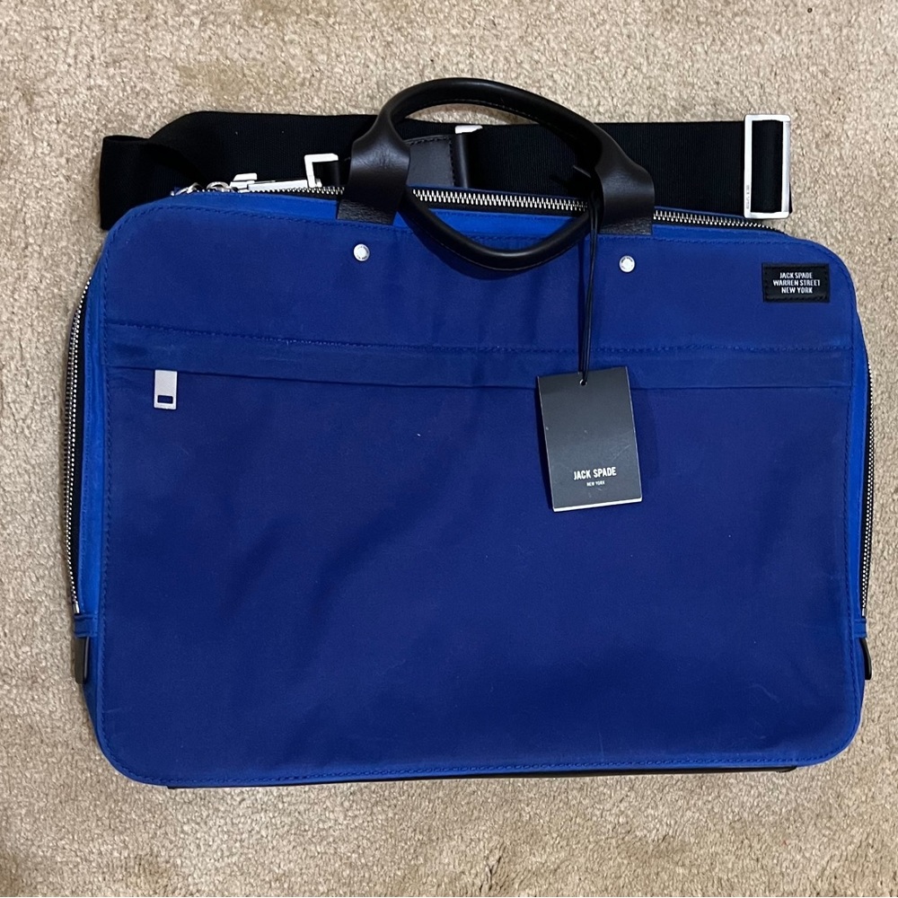 Jack Spade Men’s slim waxwear briefcase